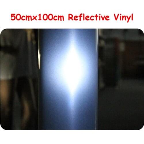 High Quality 50cmx100cm Reflective Light Heat Transfer Vinyl by Heat Press Cutting Plotter T-shirt Print