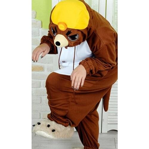 Adult Animal Mole Cosplay Pajamas Onesie Sleepwear Costume Halloween
