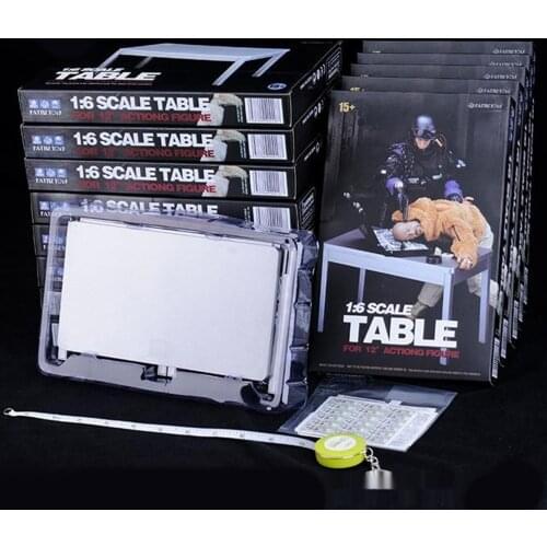 1/6 Silver Table Model for 12inch BBI Figures Sandtable Ornaments