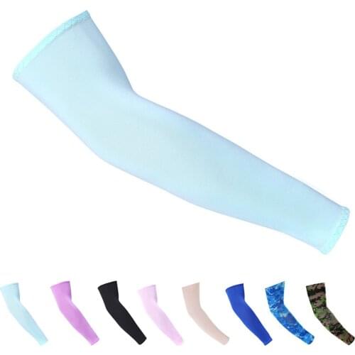 1 Pair Unisex Summer Outdoor Anti UV Long Oversleeve Sun Protection Cycling Driving Fishing Arm Sleeve Cover