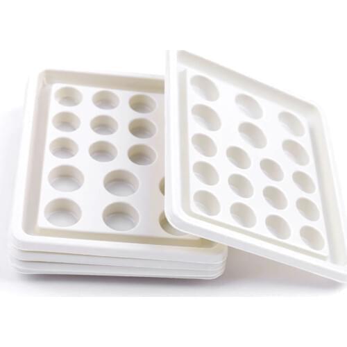 Disposable 1pc Tattoo Ink Cup Eyelash Extension Glue Holder Adhesive Tray Square Plastic Pigment Palette