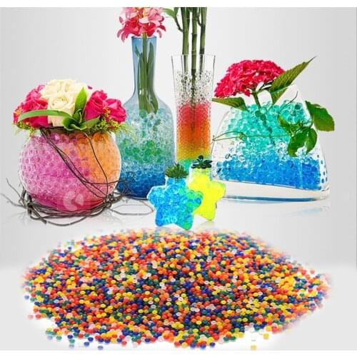 1000/5000pcs magic Gel Crystal Soil Mud Children Toy Water Beads for kids flowers Growing Up Hydrogel Balls Home Decor Potted 5z