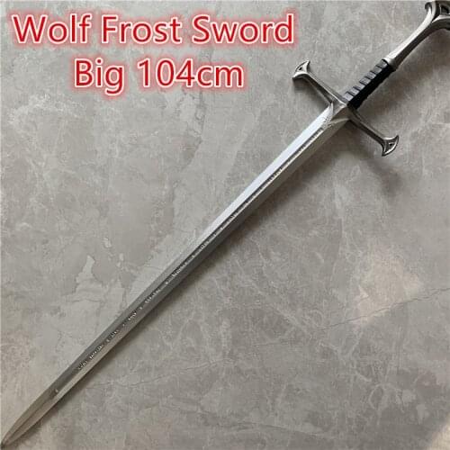 104cm Big 1:1 Sword Weapon Movie Cosplay Sword Prop Role Play Gift Safety PU Winter Frost Wolf Sword 104cm