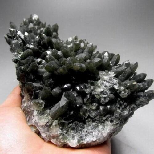 1295g Elestial Prasem Green Scepter Quartz - crystals and stones healing Mineral specimen Home Decor feng shui XX0427/07