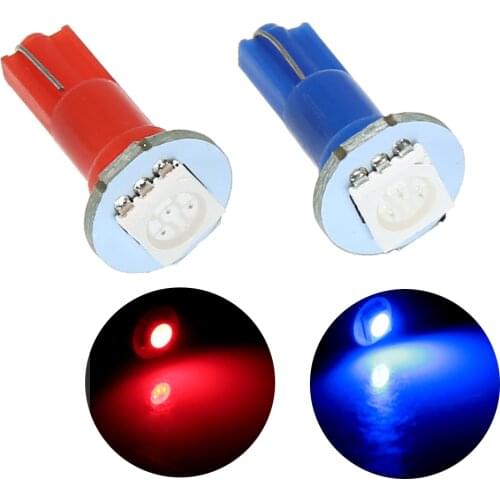 12V Dashboard Light Bulb T5 LED 5050 SMD Instrument Panel Lamp Blue Car Accessories