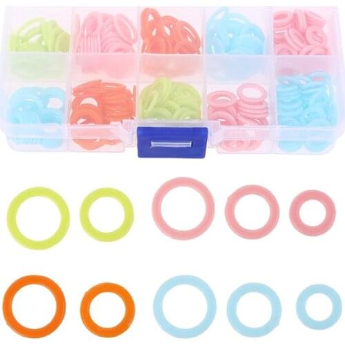 240pcs Round Knit Knitting Marking Circles Rings Markers Crochet Stitch DIY Craft Tool Sewing Accessories