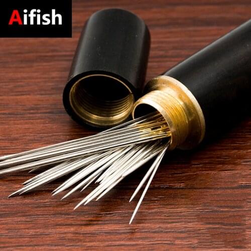 25 Pieces Black Needle Cylinder Household Hand Sewn Necessary Quilt Clothes Threading Needles For Elderly Manual Cross Stitch 5