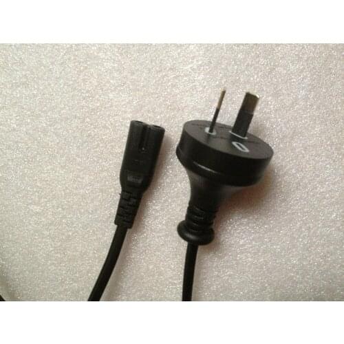 1.5M two flat plug line AU power adapter \ 2 x075 copper plug power supply cord eight word tail X50