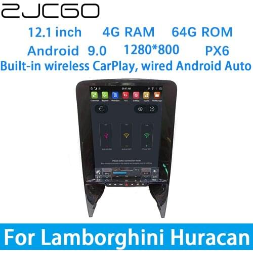 ZJCGO Car Multimedia Player Stereo GPS DVD Radio Navigation Android Screen System for Lamborghini Huracan 2004~2015