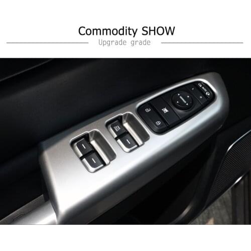 Car Styling Interior Door Armrest Cover Window Switch Control Panel Trim Sticker For Kia 2016 2017 KX5 Auto Accessories