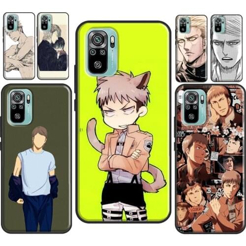 Attack on Titan Jean Kirstein For Xiaomi Redmi Note 10 7 8 9 Pro Note 8T 9S Case For Redmi K40 Pro 9 9A 9C 9T Coque