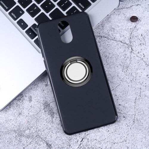For Alcatel 3L (2019) 5.94" Back Ring Holder Bracket Phone Case Cover Phone TPU Soft Silicone Cases ON Alcatel 3L 5039D