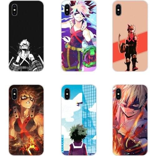 Transparent TPU Skin Case For Samsung Galaxy A3 A5 A7 A9 A8 Star A6 Plus 2018 2015 2016 2017 Anime My Hero Academia deku bakugou
