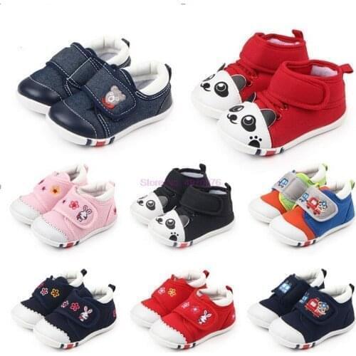 DHL 100pair Baby Cartoon Star Rabbit Ears Squeaky Single Shoes Sneaker First Walkers