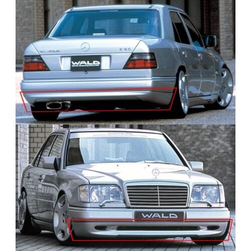 For Mercedes W124 S124 C124 A124 FRONT + REAR BUMPER LIP WALD STYLE ZENDER AMG BBS GOOD QUALITY FRP PART WORLDWIDE FREE SHIPPING