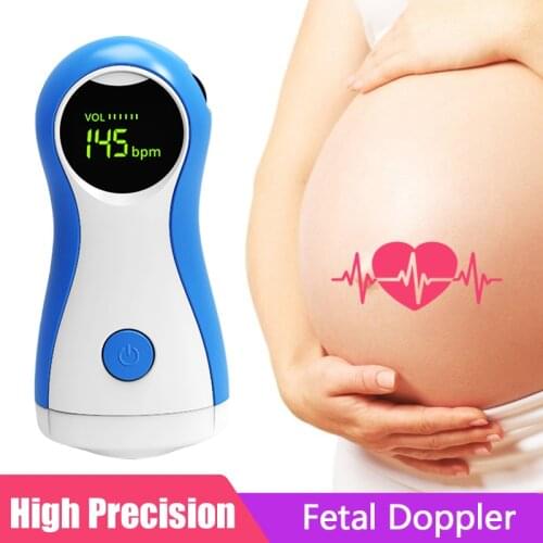 Doppler Fetal Home Heart Rate Monitor Pregnancy Baby Fetal Sound Heart Rate Detector LCD Display No Radiation Pregnant Monitor