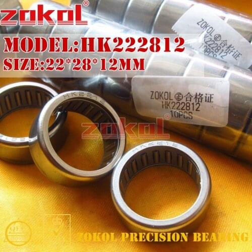 ZOKOl HK2210 HK2212 HK2214 HK2216 HK222810 HK222812 HK222814 HK222816 Needle Roller Bearing 22*28*10/12/14/16mm