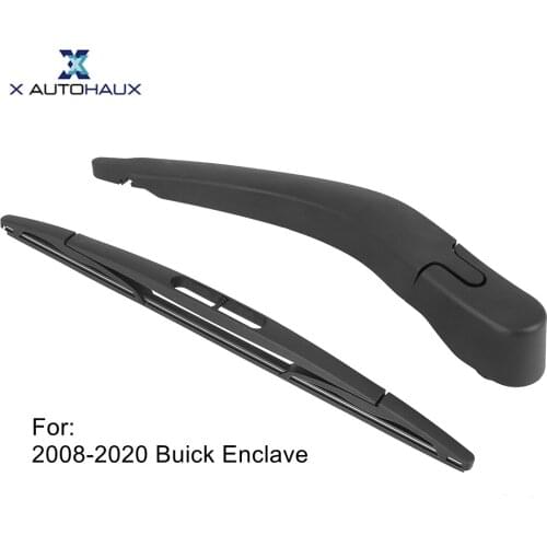 X Autohaux Rear Windshield Wiper Blade Arm Set for 2008-2020 Buick Enclave - 310mm 12inch