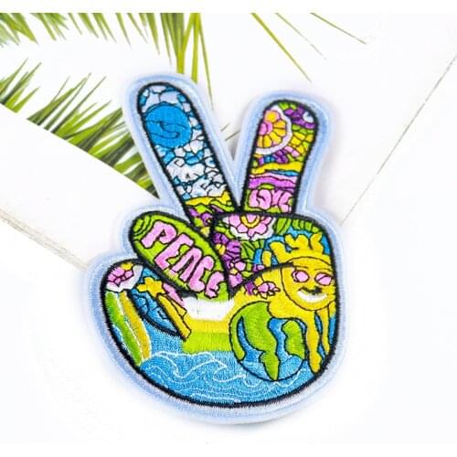 Creative Scissors Hand Applique Embroidered Patch For Clothes Iron On Transfer DIY T-shirt Decor Handcraft Sewing Accessories
