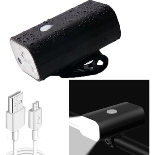 T6 Lamp Beads Bicycle Front Light Mountain Bike Night Riding Light USB Charging Waterproof LED Light Bicycle Accessories