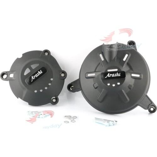 Arashi LOGO For APRILIA RSV4 Engine Cover Set Guard Protector Engine Case Cover Guard 2010