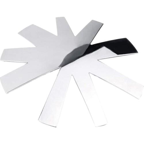 Nail Cutter Acrylic Tips Manicure Edge Trimmer 9 Size V Shape Easy French Smile Cut V Line Silver (1 PC Alond Shape)