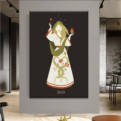 3Style Norse Slavic Celtic Greek Goddesses Tarot Poster Print Feminine Art Home Decoration Posters And Prints Wall Pictures for