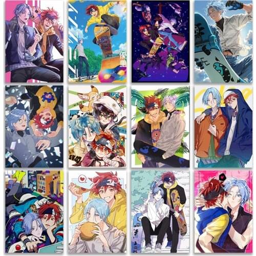 Full Drill Diamond Painting Sk8 Poster Japanese Anime Manga Character Anime Diamond Embroidery Mosaic Cross Stitch Kits Gift