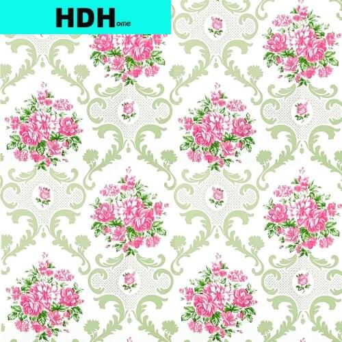 Floral Peel and Stick Wallpaper Blooming Flower Contact Paper Girls Room Decor Paper Self-Adhesive Removable Vinyl Roll for Wall