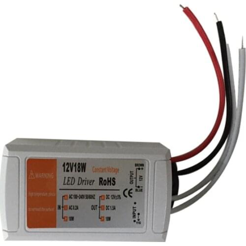 Hot sale AC 100-240 V DC 12V 18W Lighting Transformers High Quality LED Driver for LED Strip Power Supply 3 years warranty