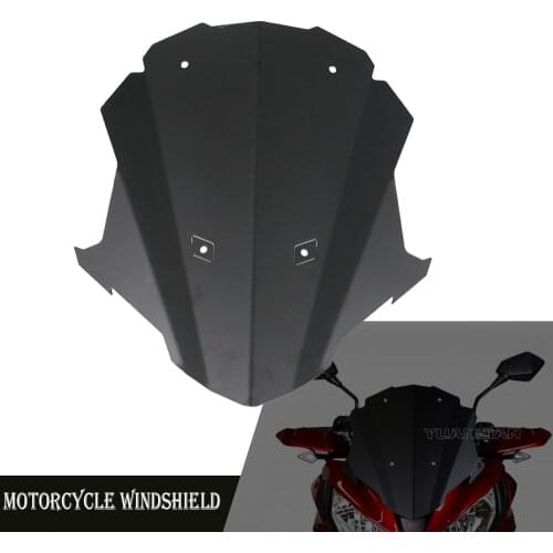 Motorcycle Windscreen Windproof Aluminum Front Windshield Spoiler Air Deflector For YAMAHA TRACER 700 TRACER 7 GT 2020 2021
