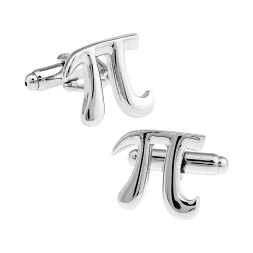 High Quality Cufflinks Cuff Links Pictograms Math Symbols Pi Cufflinks Cuff Buttons Math Note 3.14 Cufflinks Gift Jewelry 20pair