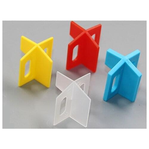 1.5mm Crossed Shaped Tile Leveling System Base Spacer Flooring Leveler for floor wall brick tile rack correction 100pcs
