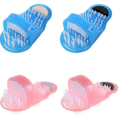 1Pc 280X140X115Mm Bathroom Massage Slippers Shower Exfoliating Foot Cleaner Scrubber Machine Gift Washing Massager Feet Bru N2M4