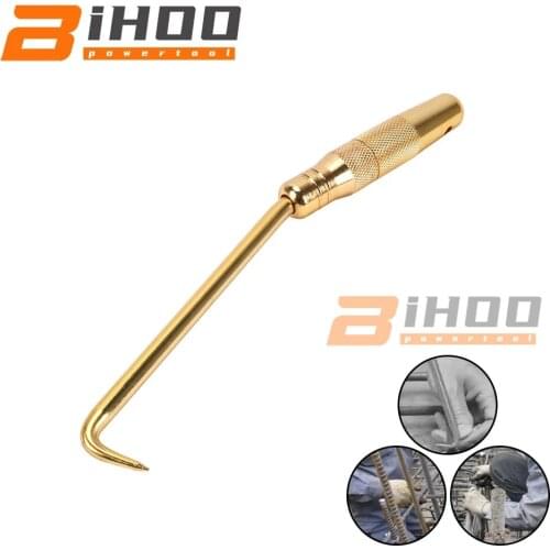 1Pc Stainless Rebar Twisting Tool Wire Twisting Hook Wire-Tie Steel Connector Hook Metal Construction