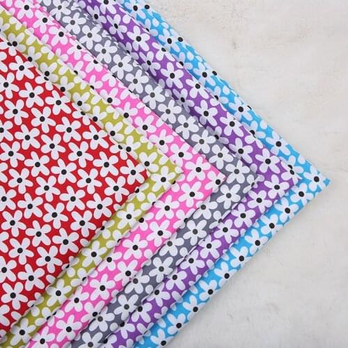 150X100cm Floral Print Cotton Poplin Thin Fabric for Sewing Children Clothes Dress DIY Handmade Accessories By The Meter