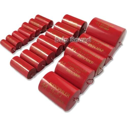 2pcs 1uF-4.7uF 250V Car Audio Speaker Frequency Divider Crossover Polypropylene Film Non-Polarity Capacitor