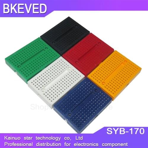 2PCS SYB-170 SYB170 Mini Solderless Prototype Breadboard 170 Tie-points PCB Test Board