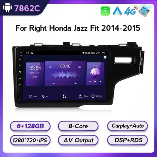 Car Radio Android For HONDA FIT JAZZ 2014-2015 Multimedia Video Player Autoradio Navigation GPS Stereo no 2din 2 din