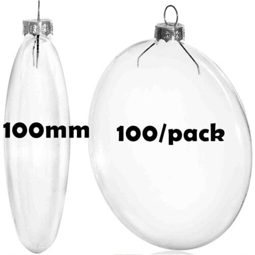 Free Shipping DIY Paintable Christmas Xmas Decoration Ornament/Ball 100mm Glass Disc Ornament, 100/Pack