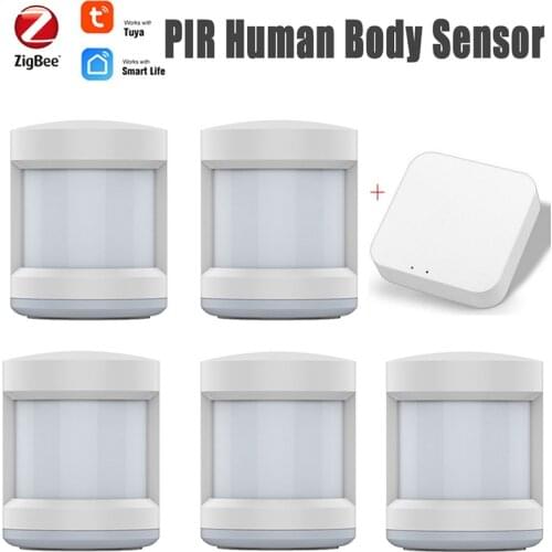 Human Body Sensor Smart Body Movement Motion Sensor Zigbee 3.0 Connection Mini PIR Motion Sensor Work With Smart Life Tuya App