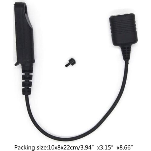 Adapter Cable Baofeng UV-9R Plus UV-XR Waterproof to 2 Pin Suitable for UV-5R UV-82 UV-S9 Walkie Talkie Headset Speaker Mic
