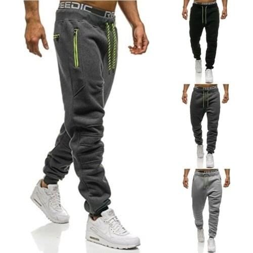 ZOGAA 2021 Mens Sportswear Full Elastic Casual Pants for Men Fitness Tight Pants Sweatpants Jogger Pants