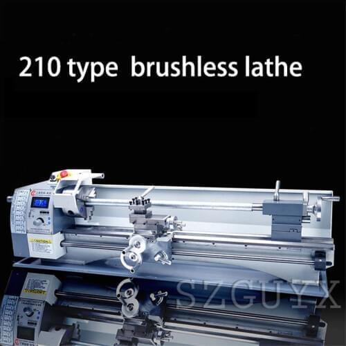 V210 Mini Digital Display High Precision DIY Workshop Desktop Metal Lathe Milling Cutter/Metal Milling Machine Woodworking Lathe