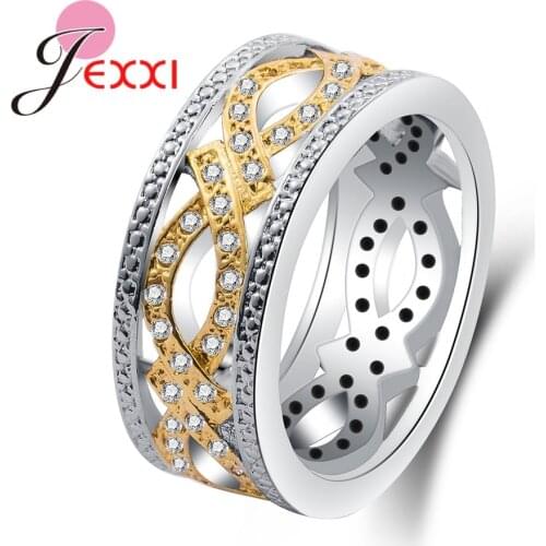 New Arrival Unique Design Hollow Ring 925 Sterling Silver Cubic Zirconia Elegant Refined Gift For Lover/Mother Top Quality