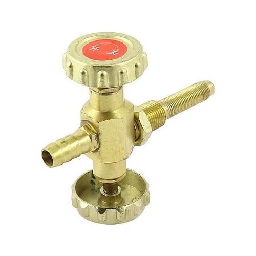 Pneumatic Fitting 9mm Threaded 11mm Hose Tail 3 Ways Connector Gas Valve