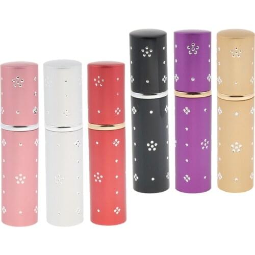 Travel Refillable Perfume Atomizer Empty Beauty Scent Pump Spray Bottle 10ml, Pink/Sliver/Red/Black/Purple/Gold