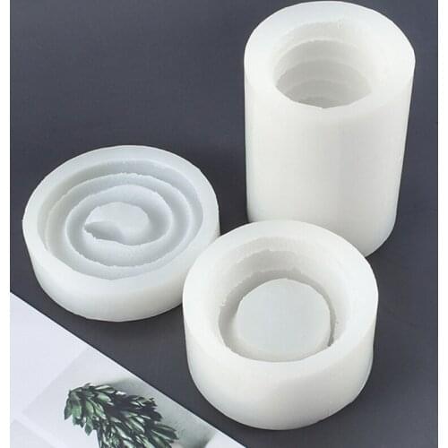 Crystal Epoxy Resin Mold Snake Coiling Design Candlestick Silicone Mould Handmade Home Decorative DIY Crafts Casting Tool T84A