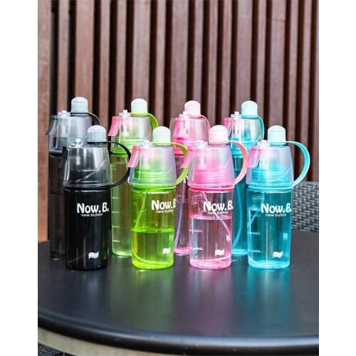 Drinking And Misting Spray Sports Water Bottle Portable Anti-Leak Drinking Cup for Outdoor Sport Hydration and Cooling Down