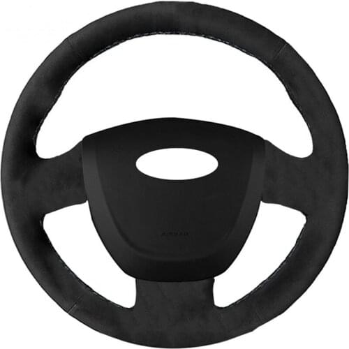Car Styling Alcantara Leather Suede Car Steering Wheel Cover for Lada Granta 2011-2016